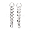 304 Stainless Steel Huggie Hoop Earrings EJEW-JE04481-1