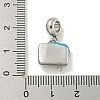 304 Stainless Steel European Dangle Charms STAS-U005-40P-3