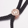Nylon Twisted Cord Bracelet Making MAK-F019-04-4