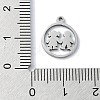 Non-Tarnish 304 Stainless Steel Charms STAS-C097-37P-3