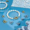 Unicraftale 16 Sets 8 Styles Brass Spring Ring Clasps KK-UN0001-26-2