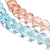 Transparent Painted Glass Beads Strands DGLA-A034-T8mm-A19-4