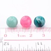 Mixed Acrylic Gemstone Round Beads For DIY Jewelry and Bracelets X-PGB281Y-4