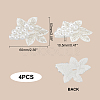 3D Imitation Pearl Flower Ornament Accessories DIY-WH0343-11-2