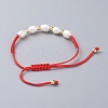 Braided Bead Bracelets BJEW-JB04821-5