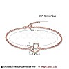 925 Sterling Silver Link Bracelets BJEW-BB53763-RG-2