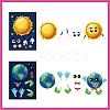 48 Sheets 8 Styles Paper Make a Face Stickers DIY-WH0467-010-3