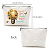 Teachers' Day Polycotton Custom Canvas Storage Bags ABAG-WH0029-070-2