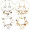 PandaHall Elite Natural Shell & Starfish Beach Jewelry Set SJEW-PH0001-14-1