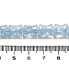 Transparent Crackle Glass Beads Strands GLAA-D025-01A-4