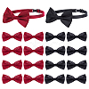 AHADERMAKER 16Pcs 2 Colors Adjustable Polyester Bow Ties AJEW-GA0006-74-1