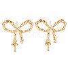 Brass Stud Earring Findings KK-S364-066-1