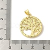 Brass Micro Pave Cubic Zirconia Pendants KK-Z042-25G-03-3