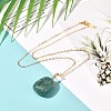 Natural Gemstone Pendants Necklaces for Teen Girl Women NJEW-JN03729-4