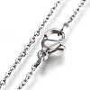 Non-Tarnish 304 Stainless Steel Pendant Necklaces NJEW-O109-01P-3