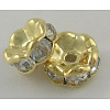 Middle East Rhinestone Spacer Beads X-RSB031NF-01G-1