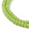 Opaque Solid Color Glass Bead Strands X-GLAA-F076-A13-3
