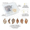DIY Leaf Earring Making Kit DIY-FS0004-25-6