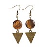 Natural & Synthetic Mixed Stone Dangle Earrings EJEW-JE02973-2