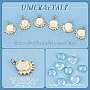 Unicraftale 8Pcs 304 Stainless Steel Pendant Cabochon Settings DIY-UN0055-93-5