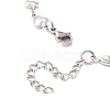 304 Stainless Steel Heart Chain Necklace for Women NJEW-TA00061-6