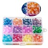 Two Tone Transparent Crackle Acrylic Beads CACR-TA0001-01-3