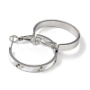 304 Stainless Steel Rhinestone Hoop Earrings for Women EJEW-L283-051P-02-2