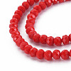 Opaque Solid Color Glass Beads Strands EGLA-A034-P4mm-D22-3