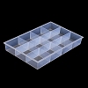 12 Grids Transparent Plastic Jewelry Trays CON-K002-02C-3