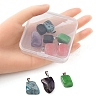 10Pcs 5 Styles Natural & Synthetic Mixed Gemstone Pendants G-YW0001-37-3