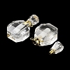 Natural Quartz Crystal Perfume Bottle Pendants G-Q163-10G-04-2