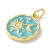 Rack Plated Brass Enamel Pendants KK-Z039-02-3