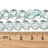 Baking Paint Transparent Glass Beads Strands DGLA-A08-T8mm-KD09-4