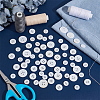  44Pcs 4 Style Natural Freshwater Shell Buttons BUTT-NB0001-68-4