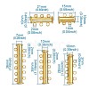 Brass Magnetic Slide Lock Clasps KK-TA0007-30G-9