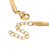 304 Stainless Steel Herringbone Chains Bracelet for Men Women BJEW-D450-01G-01-3