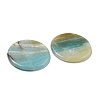 Natural Flower Amazonite Pendants G-B071-01A-2