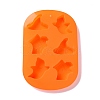 Halloween Theme Ghost/House/Witch Hat Cake Decoration Food Grade Silicone Molds DIY-E067-02-2