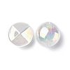 UV Plating Luminous Transparent Acrylic Beads OACR-P010-05D-4