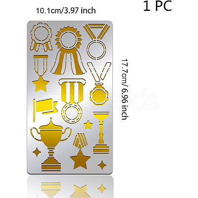 Stainless Steel Cutting Dies Stencils DIY-WH0242-230-1