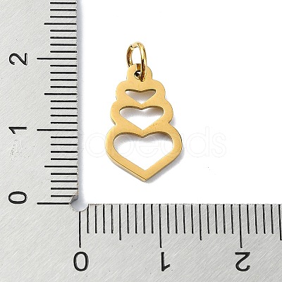 304 Stainless Steel Pendants STAS-C097-61G-1