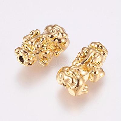 Feng Shui Brass Beads KK-P116-20-1