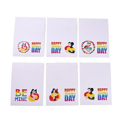 Rectangle Paper Greeting Cards DIY-F096-02-1