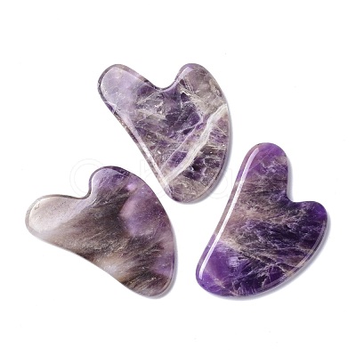 Natural Amethyst Gua Sha Boards G-O203-01-1