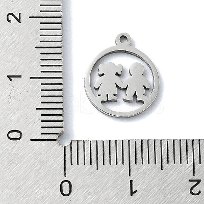 Non-Tarnish 304 Stainless Steel Charms STAS-C097-37P-1