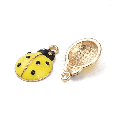 Alloy Enamel Pendants ENAM-R149-14B-G-1