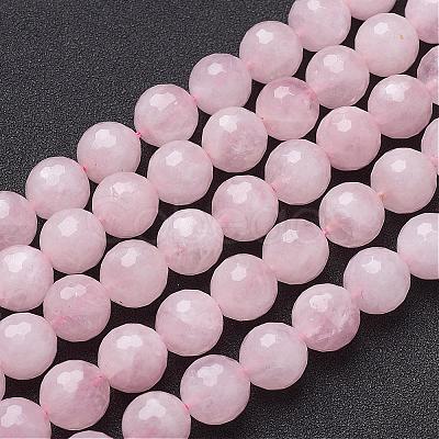 Natural Rose Quartz Beads Strands G-G099-F12mm-15-1