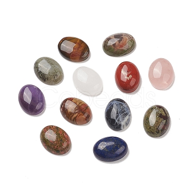 Natural & Synthetic Mixed Gemstone Cabochons G-M396-03-1