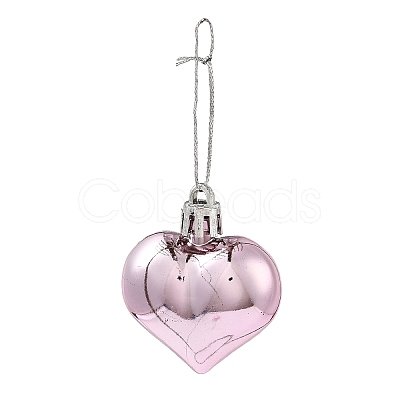 Valentine's Day Electroplate Plastic Heart Pendants Decorations KY-D020-02F-1