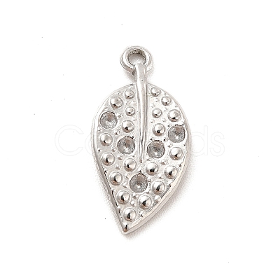 Non-Tarnish 304 Stainless Steel Pendant Rhinestone Settings STAS-F282-08P-1